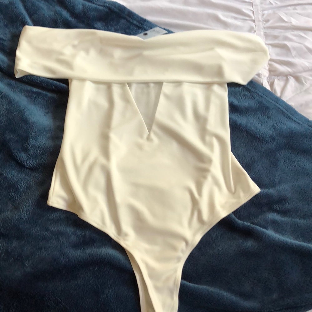 Mint off the shoulder body suit size M